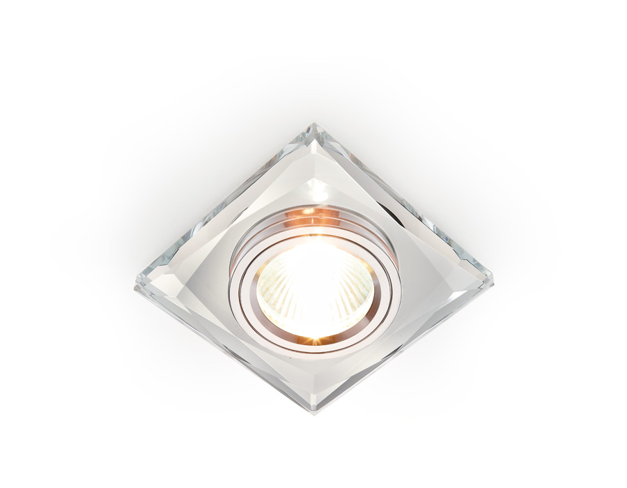 Встраиваемый светильник CRYSTAL SPOT Ambrella light 8370 CL, цвет хром - фото 1