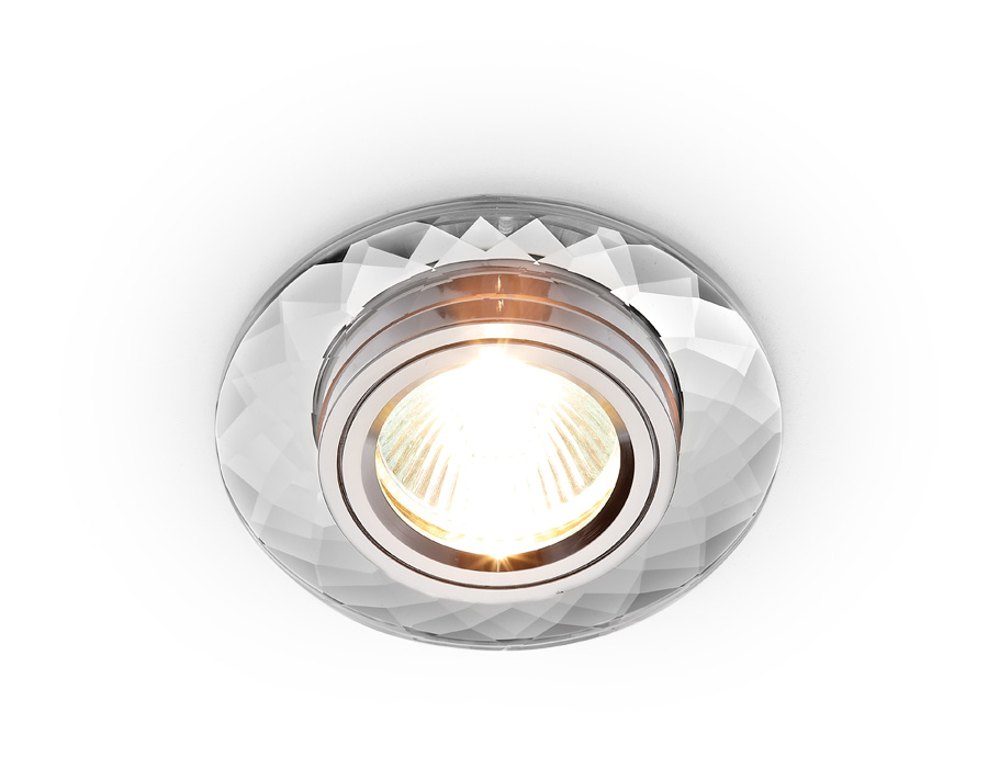 Встраиваемый светильник CRYSTAL SPOT Ambrella light 8460 CL, цвет хром - фото 1