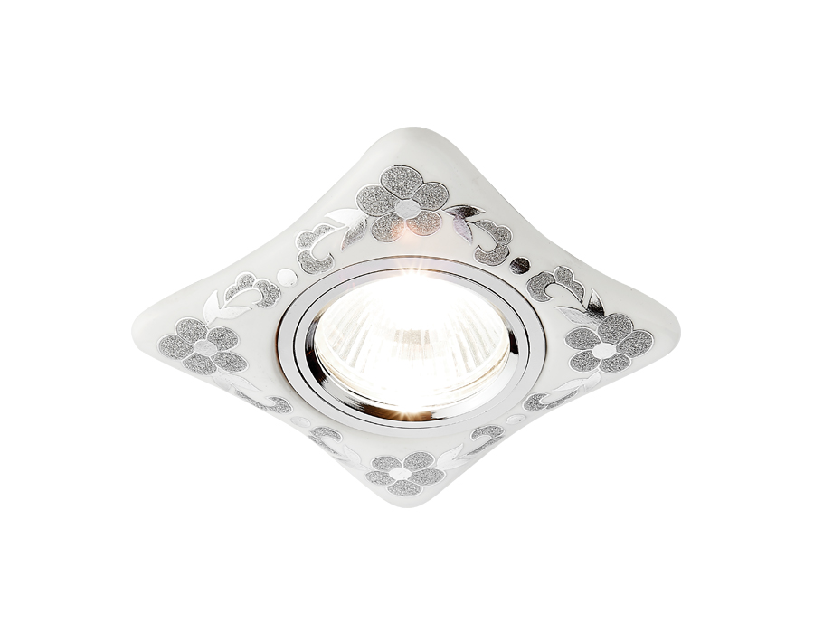 Встраиваемый светильник ORGANIC SPOT Ambrella light D2065 W/CH, цвет хром