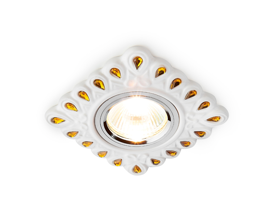 Встраиваемый светильник ORGANIC SPOT Ambrella light D5550 W/YL, цвет хром D5550 W/YL - фото 1