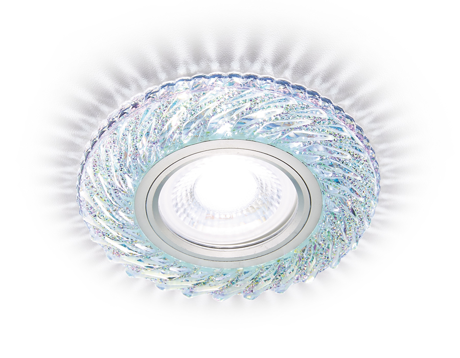 Встраиваемый светильник COMPO SPOT Ambrella light S295 PR/WH, цвет хром;белый S295 PR/WH - фото 1