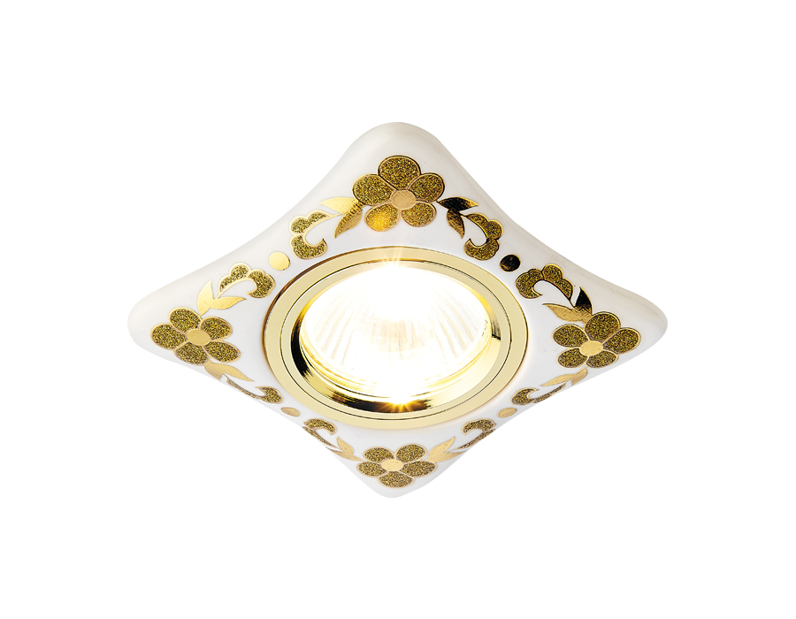 Встраиваемый светильник ORGANIC SPOT Ambrella light D2065 W/GD, цвет золотистый D2065 W/GD - фото 1
