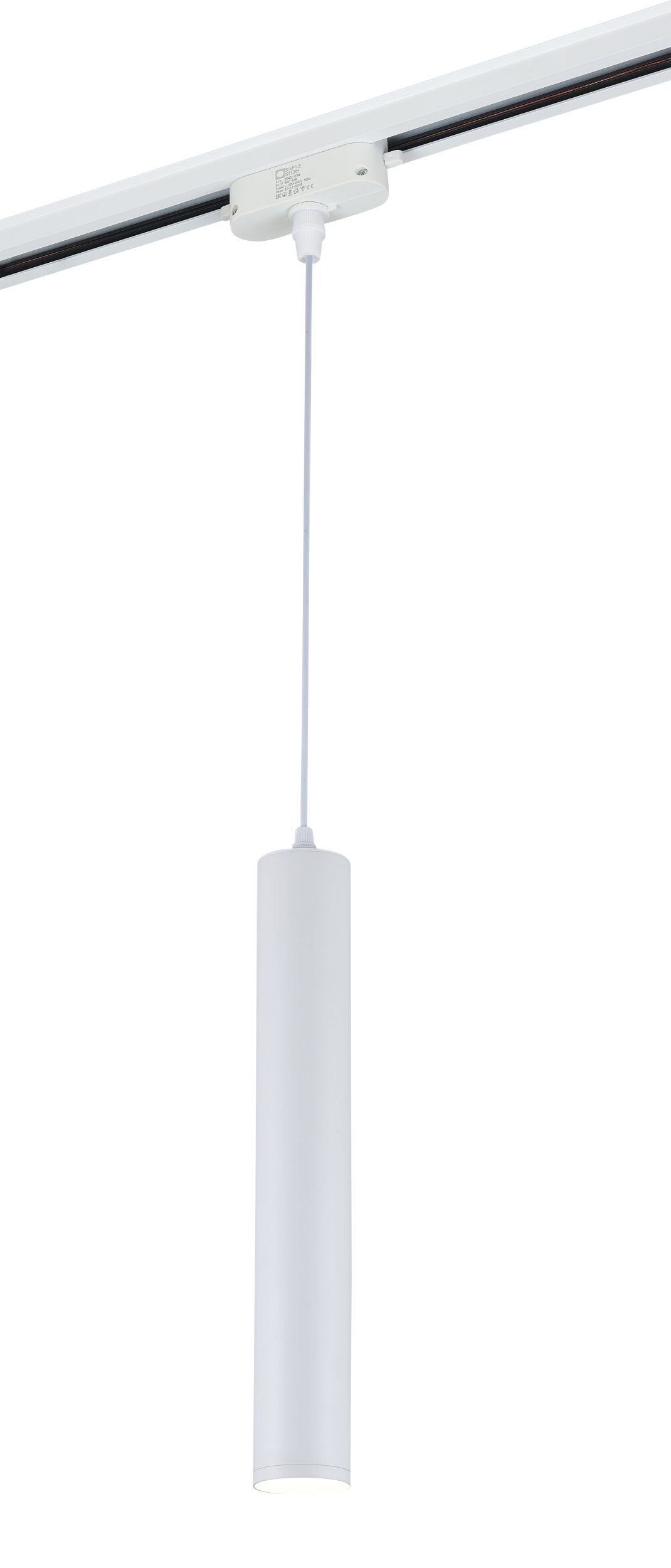 Трековый светильник Simple Story 2040-1TRW, цвет белый - фото 1