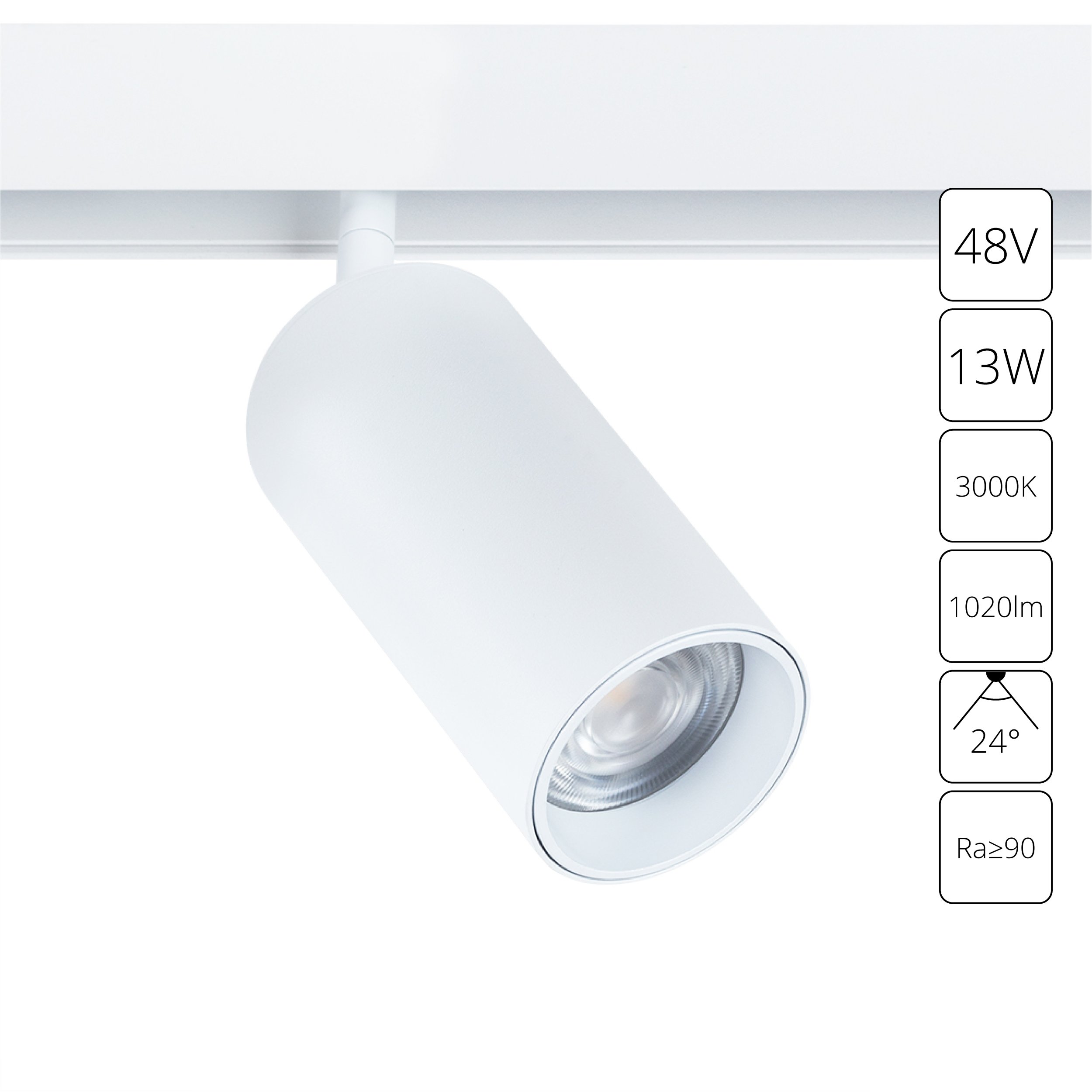 Магнитный трековый светильник Arte Lamp LINEA A4641PL-1WH, цвет белый - фото 1
