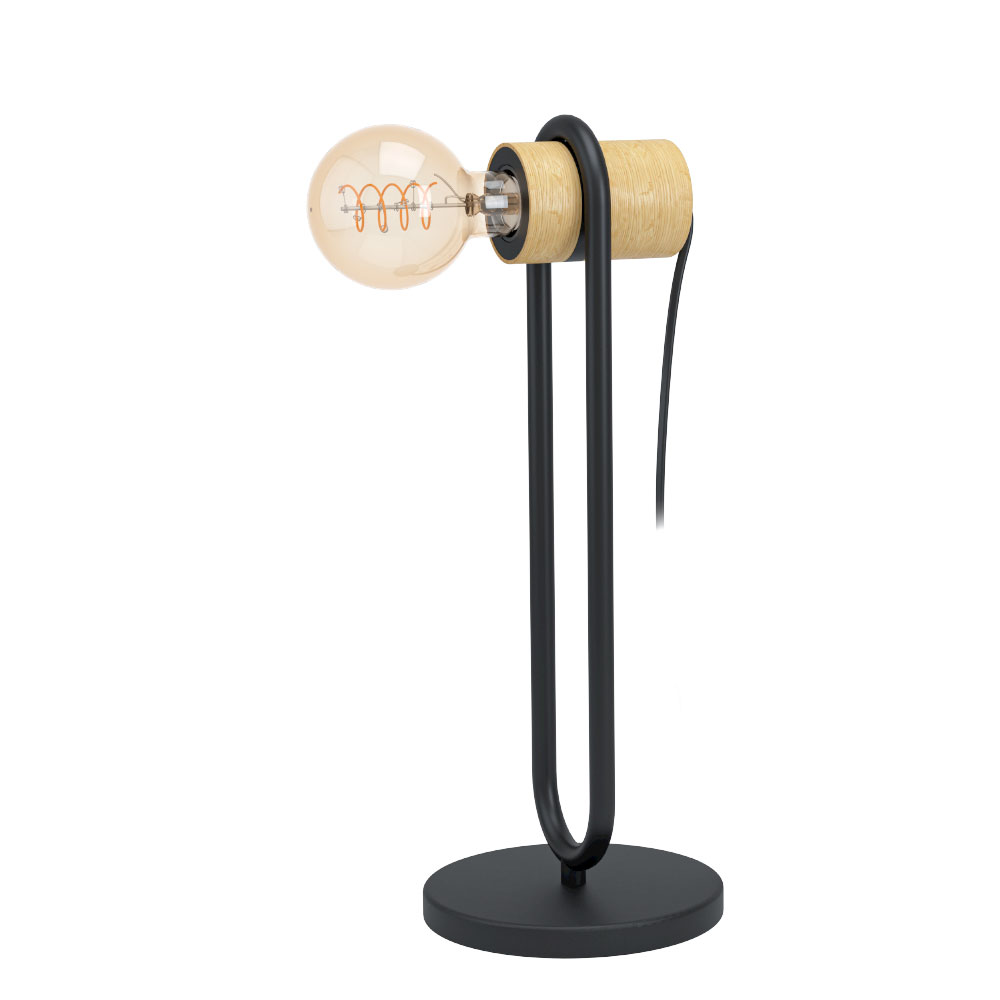 Настольная лампа Eglo CHIEVELEY 43543, цвет черный;бежевый - фото 1