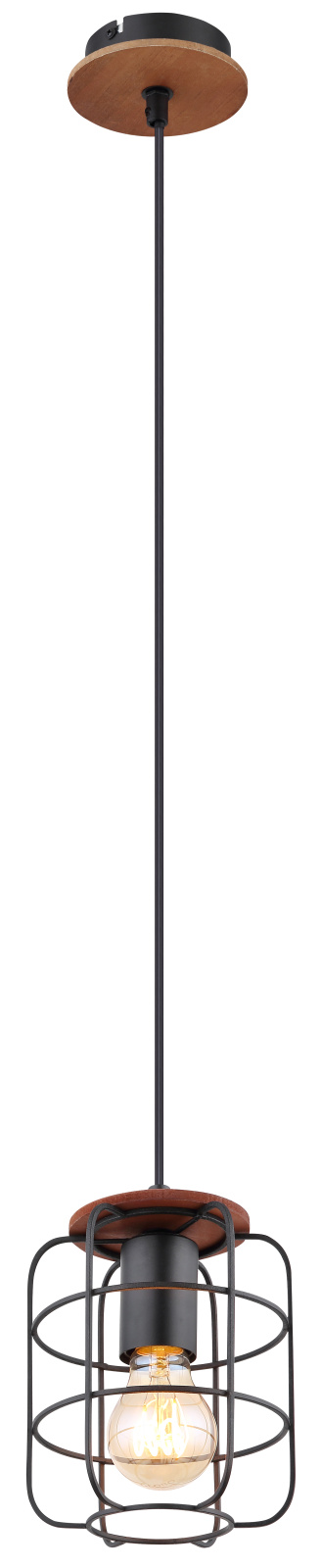 Подвесной светильник Globo New WILLA 54037H, цвет черный - фото 1