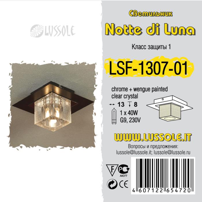 Встраиваемый Светильник Lussole Notte Di Luna LSF-1307-01, цвет прозрачный;черный - фото 2