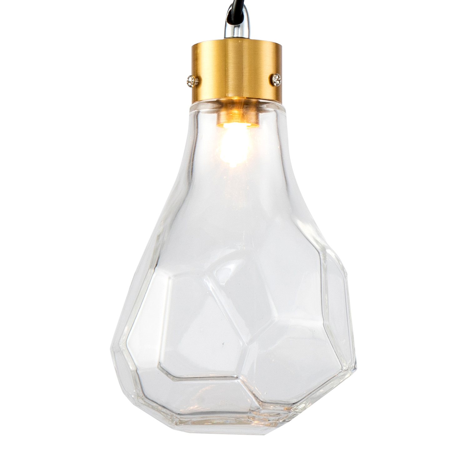 Светильник Delight Collection KR1197 KR1197P-1 brass/clear, цвет прозрачный;латунь - фото 2