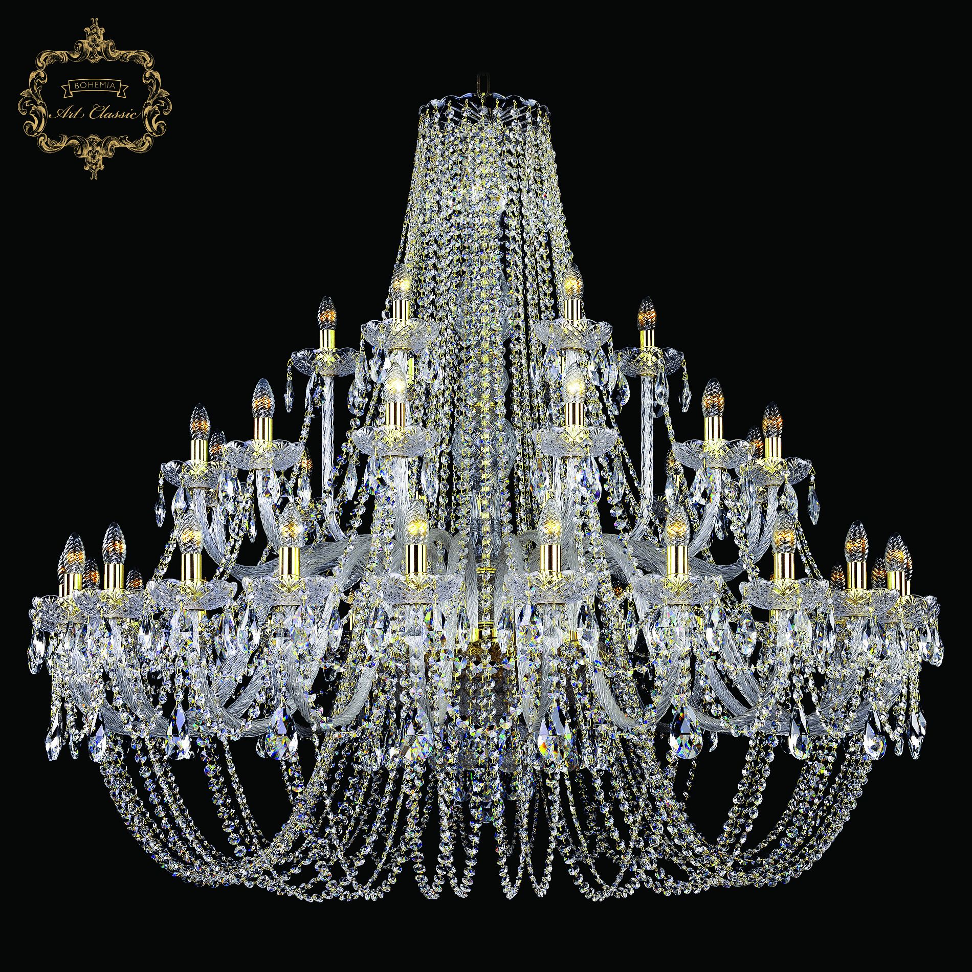 

Подвесная люстра Art Classic 11.11.24+12+6.530.Gd.Sp