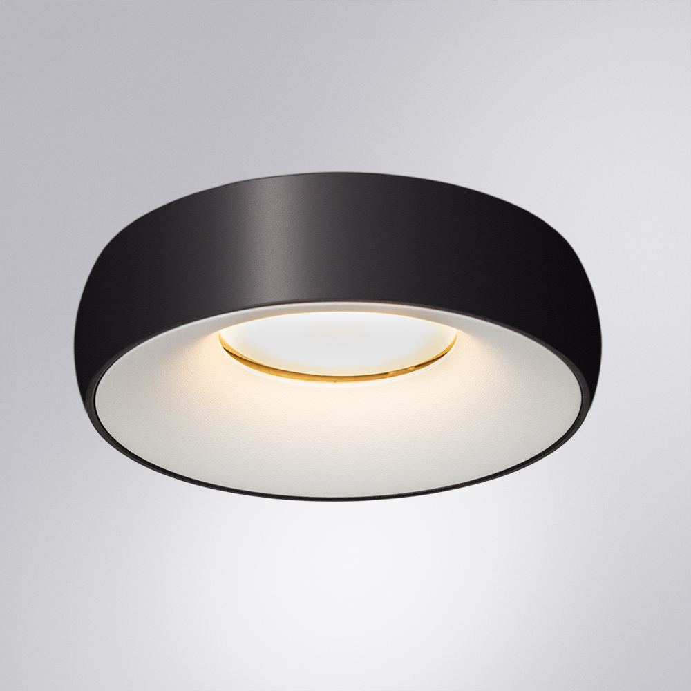 Встраиваемый светильник Arte Lamp HEZE A6665PL-1BK, цвет черный;белый - фото 2