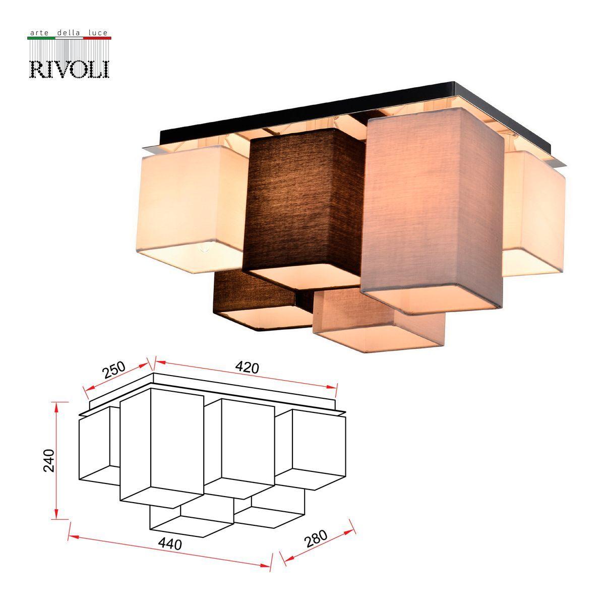 Люстра Rivoli INCLEMENTIA 3120-306, цвет разноцветный - фото 2