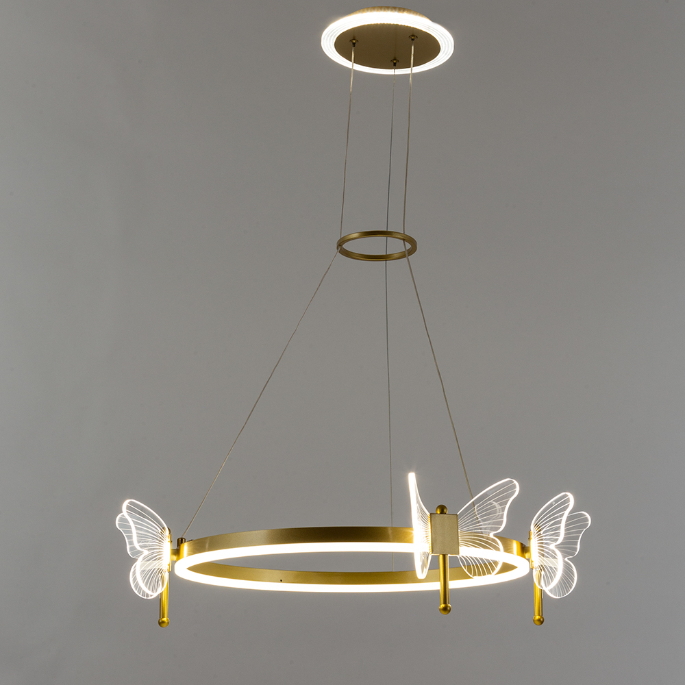 Подвесная люстра Arte Lamp DARCY A2187LM-1GO, цвет золотистый - фото 2