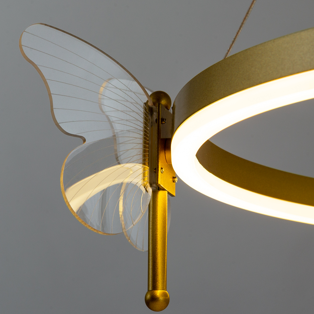 Подвесная люстра Arte Lamp DARCY A2187LM-1GO, цвет золотистый - фото 4