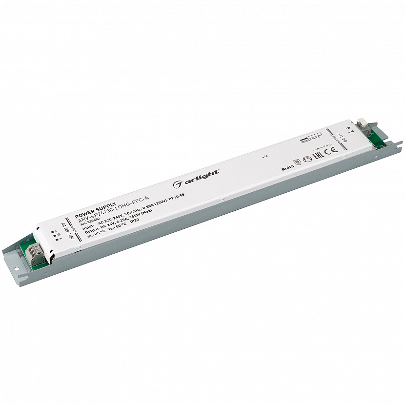 

Блок питания RV-SP24150-LONG-PFC-A 24V 6.25A 150W Arlight 025480