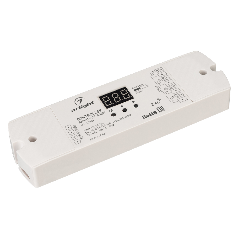 Контроллер SMART-K27-RGBW 12-24V 4x5A RF Arlight 022669