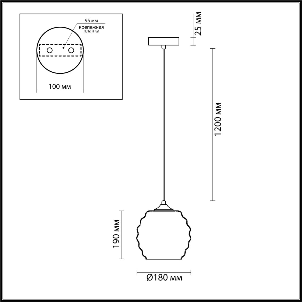 Подвесной светильник Lumion MONTY 5284/1, цвет серый 5284/1 - фото 3
