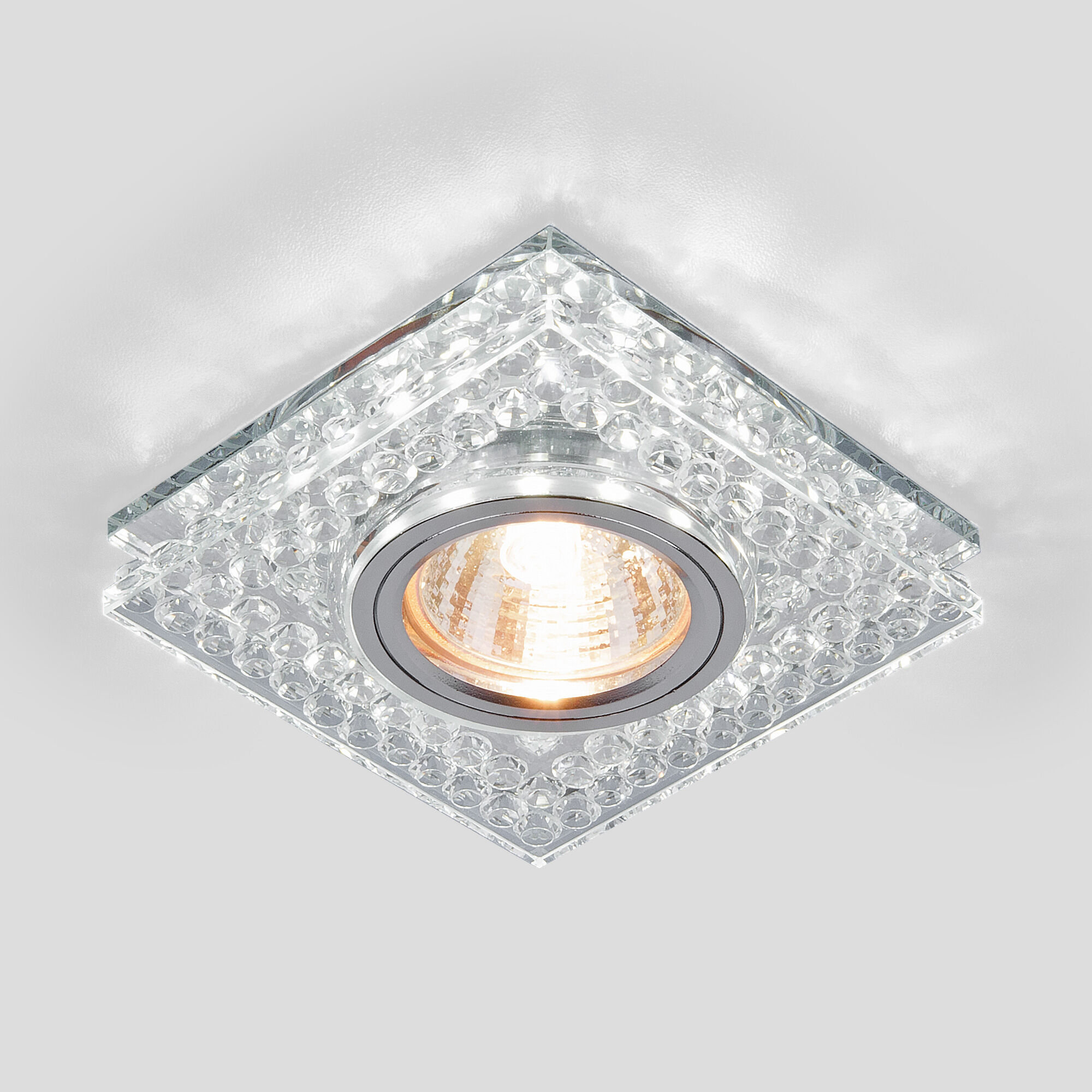 Точечный встраиваемый светильник Elektrostandard ANNULI a049338 4690389041075, цвет прозрачный;серебристый - фото 1