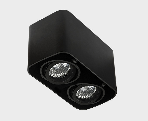 Точечный накладной светильник Italline 5642 black, цвет черный