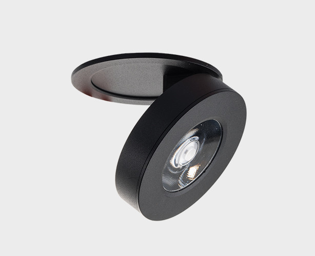 Встраиваемый светодиодный светильник Italline M03-006 black, цвет черный
