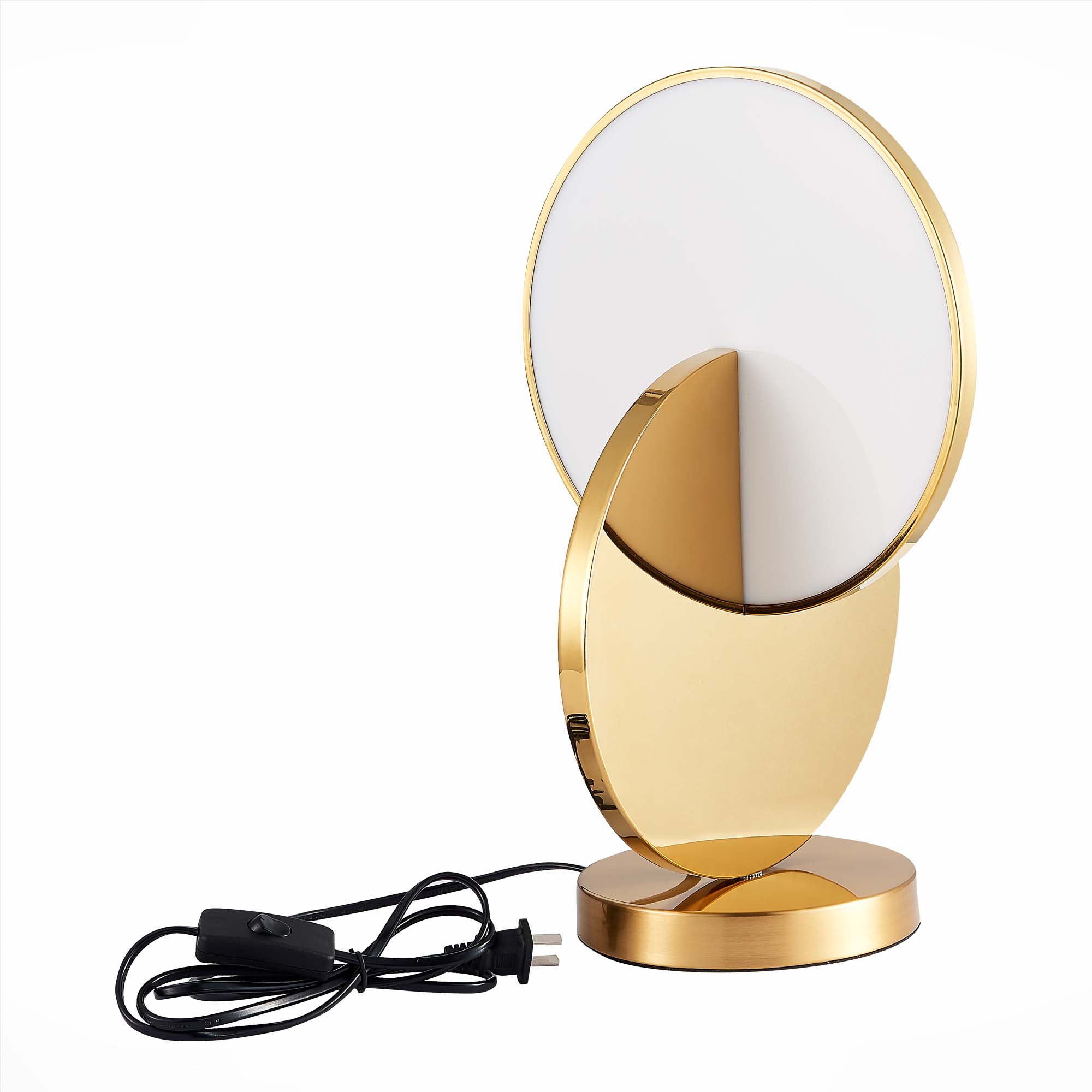 Декоративныая настольная лампа ST Luce ECLISSE SL6107.204.01, цвет белый;золотистый - фото 2