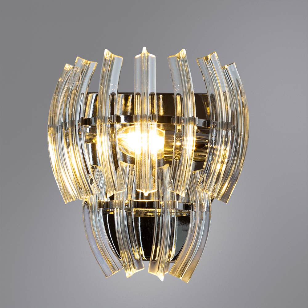Настенный светильник Arte Lamp ELLA A1054AP-1CC, цвет прозрачный - фото 2