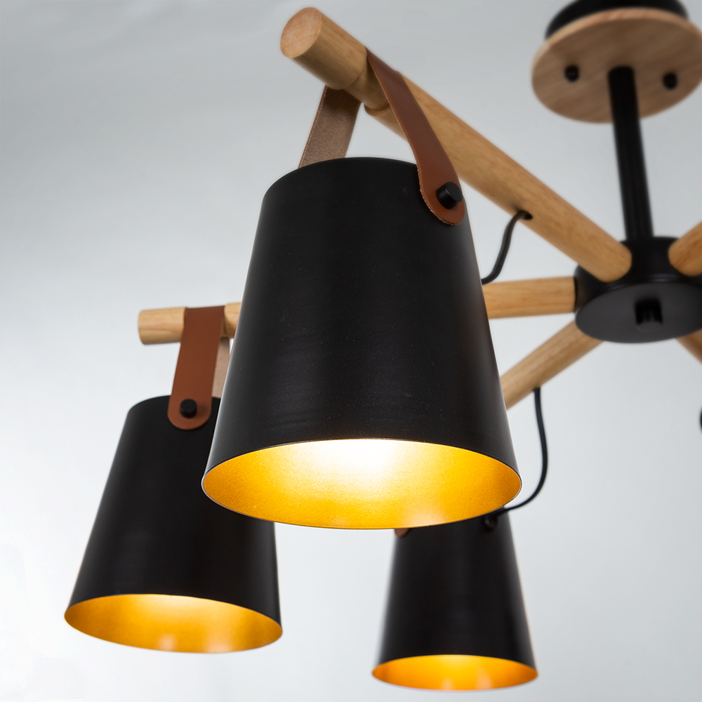 Потолочная люстра Arte Lamp THOMAS A7032PL-6BK, цвет черный - фото 3