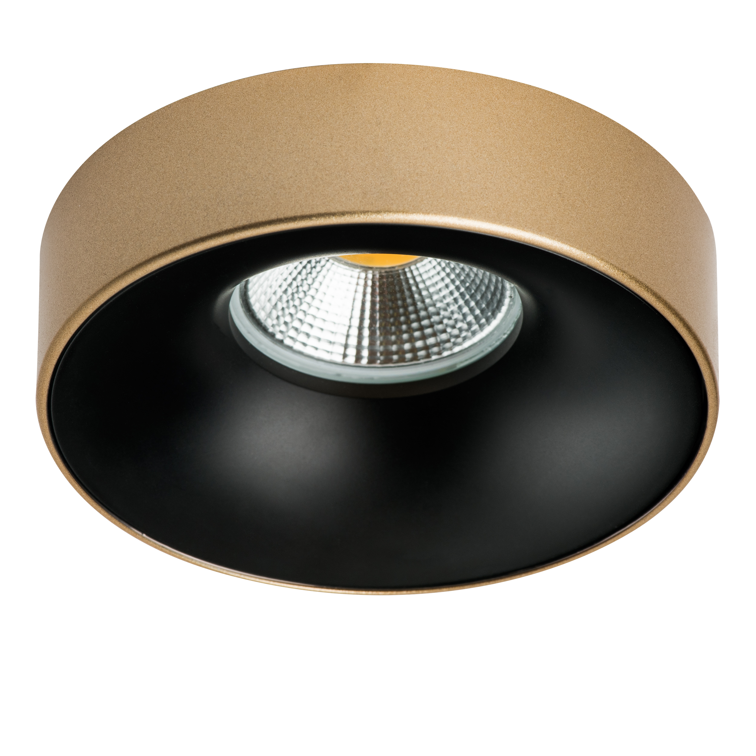 Точечный встраиваемый светильник Lightstar LEVIGO L01002723, цвет золотистый - фото 1