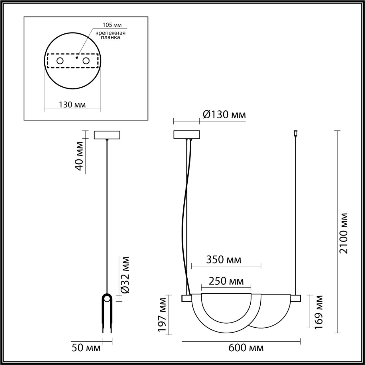 Подвесной светильник Odeon Light MIDCENT 4358/20L, цвет белый - фото 4