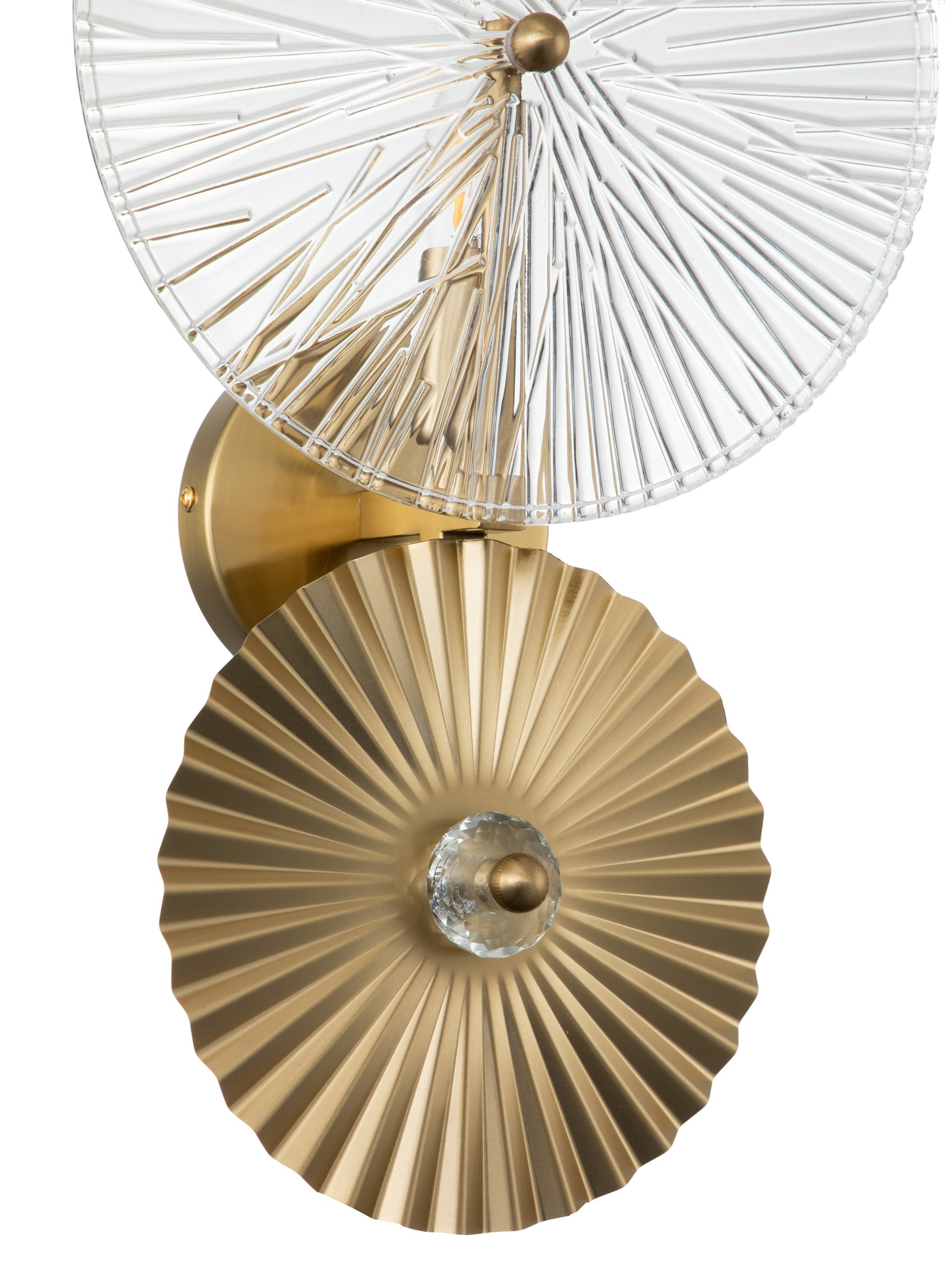Настенный светильник Indigo MIELE 12021/B/1W Brass V000023, цвет прозрачный - фото 3