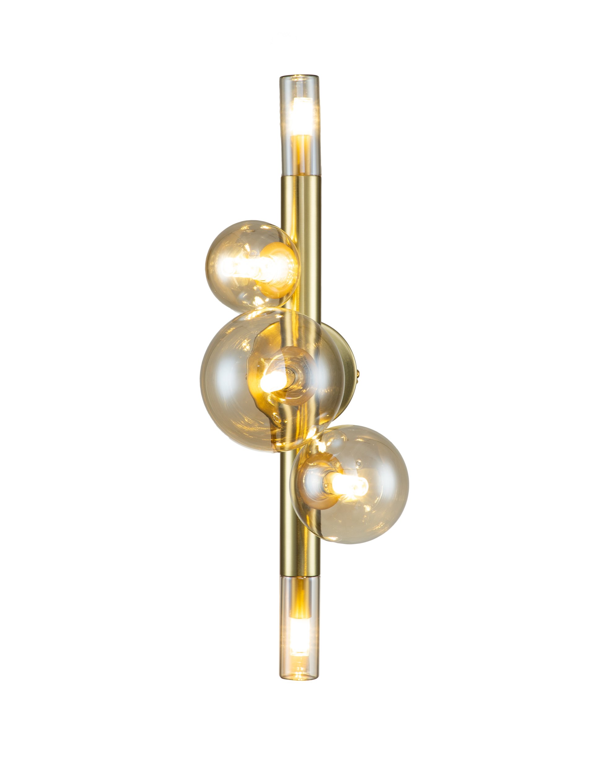 Настенный светильник Indigo CANTO 11026/5W Gold V000249, цвет янтарный - фото 2