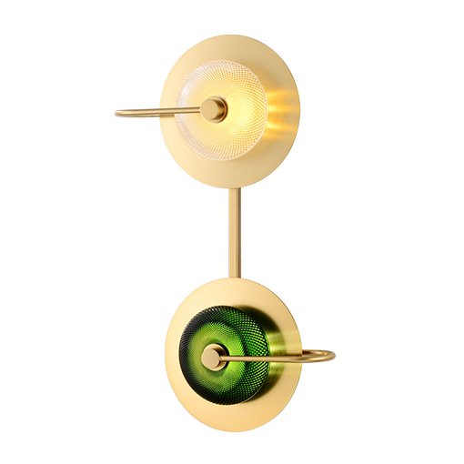 Настенный светильник Imperiumloft 144306-22, цвет зеленый;прозрачный - фото 1