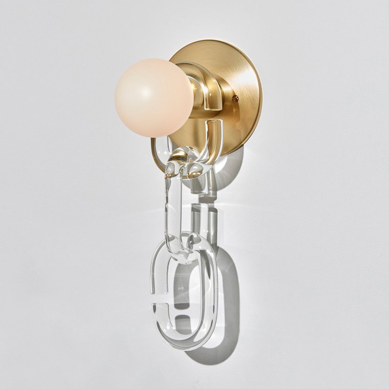 Настенный светильник Imperiumloft CHAIN WALL 178089-26, цвет белый - фото 1