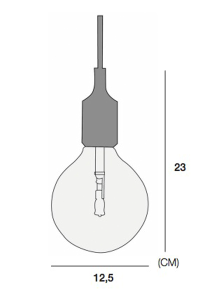 Подвесной светильник Imperiumloft MUUTO 186763-22, цвет серый - фото 2