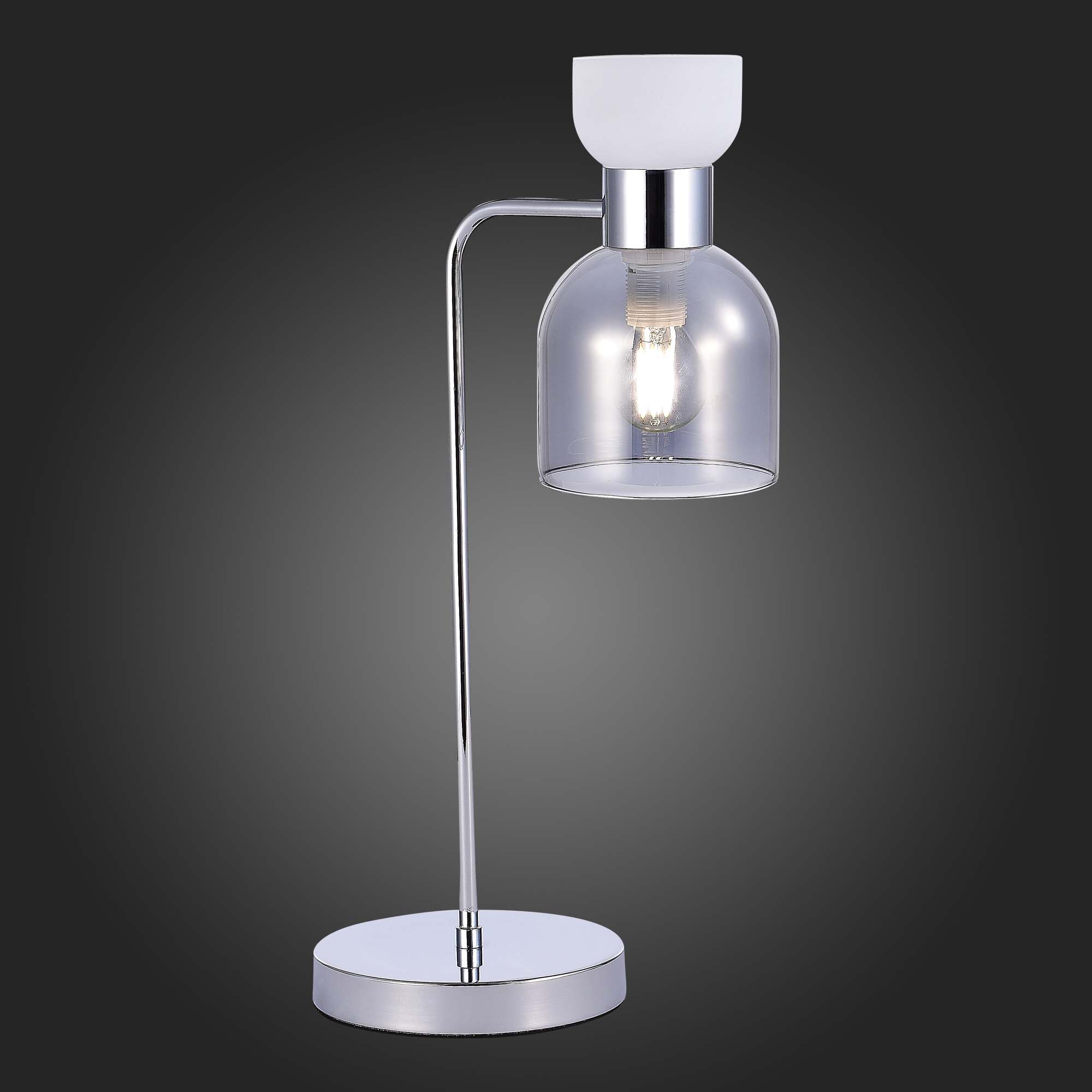Декоративная настольная лампа Evoluce VENTO SLE1045-104-01, цвет белый;серый - фото 4