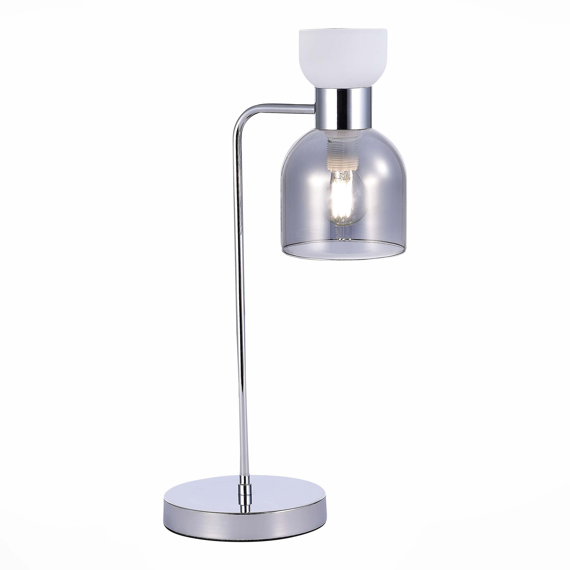 Декоративная настольная лампа Evoluce VENTO SLE1045-104-01, цвет белый;серый - фото 1