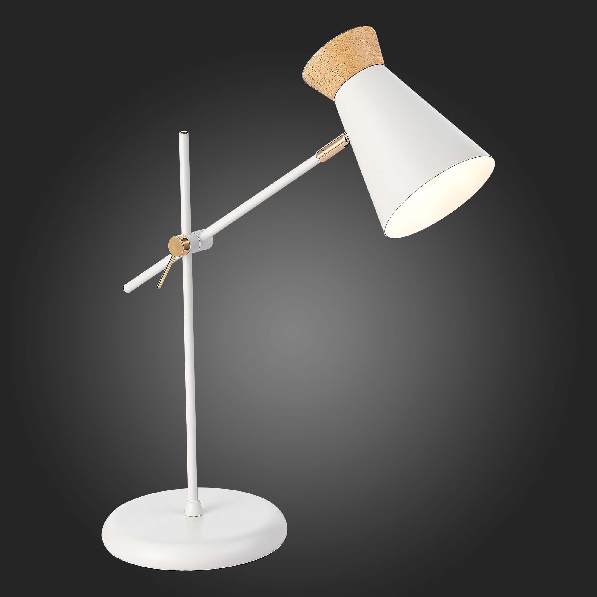 Офисная настольная лампа Evoluce ALFEO SLE1252-504-01, цвет белый;бежевый - фото 5