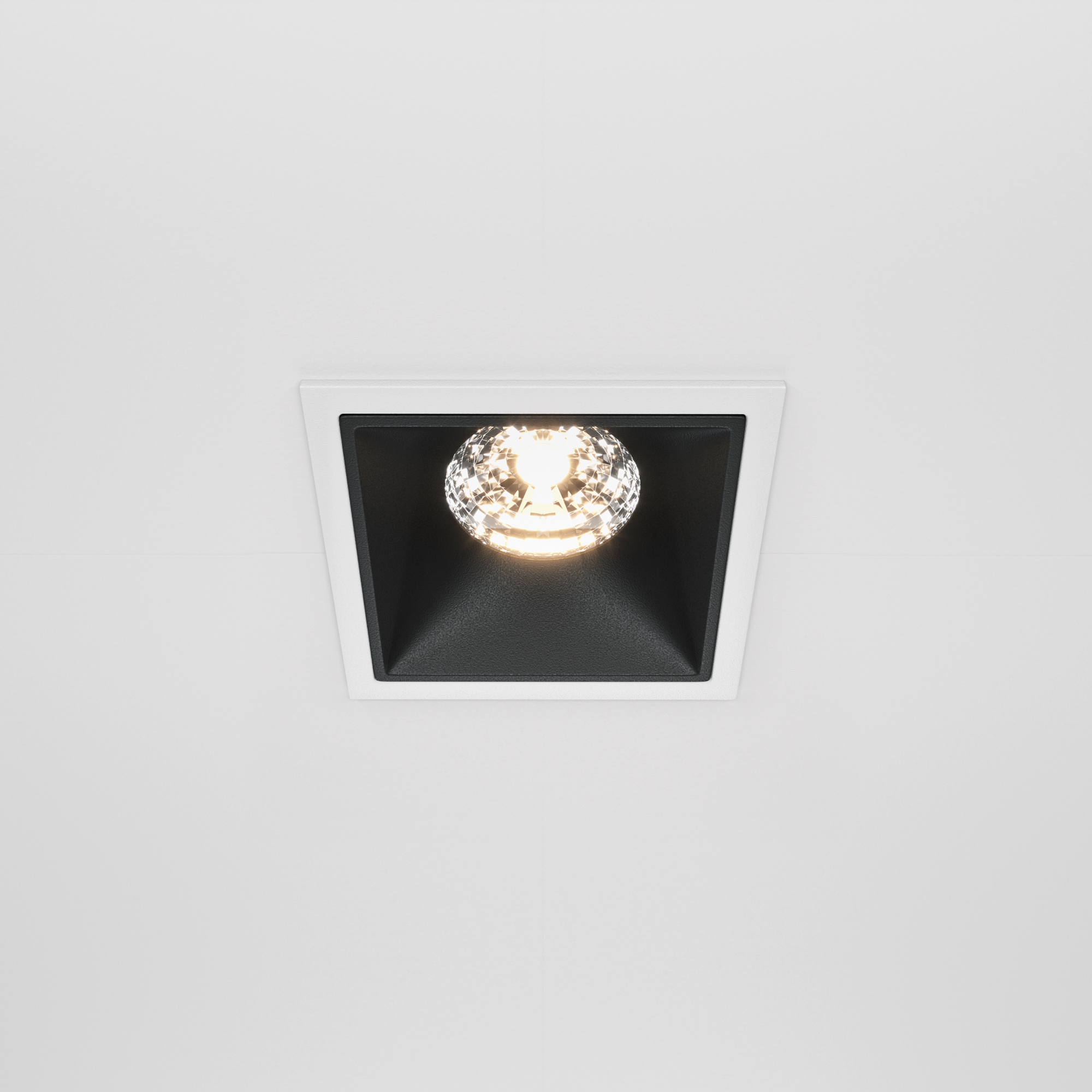 Встраиваемый светильник Maytoni ALFA LED DL043-01-15W3K-D-SQ-WB, цвет белый;черный - фото 1