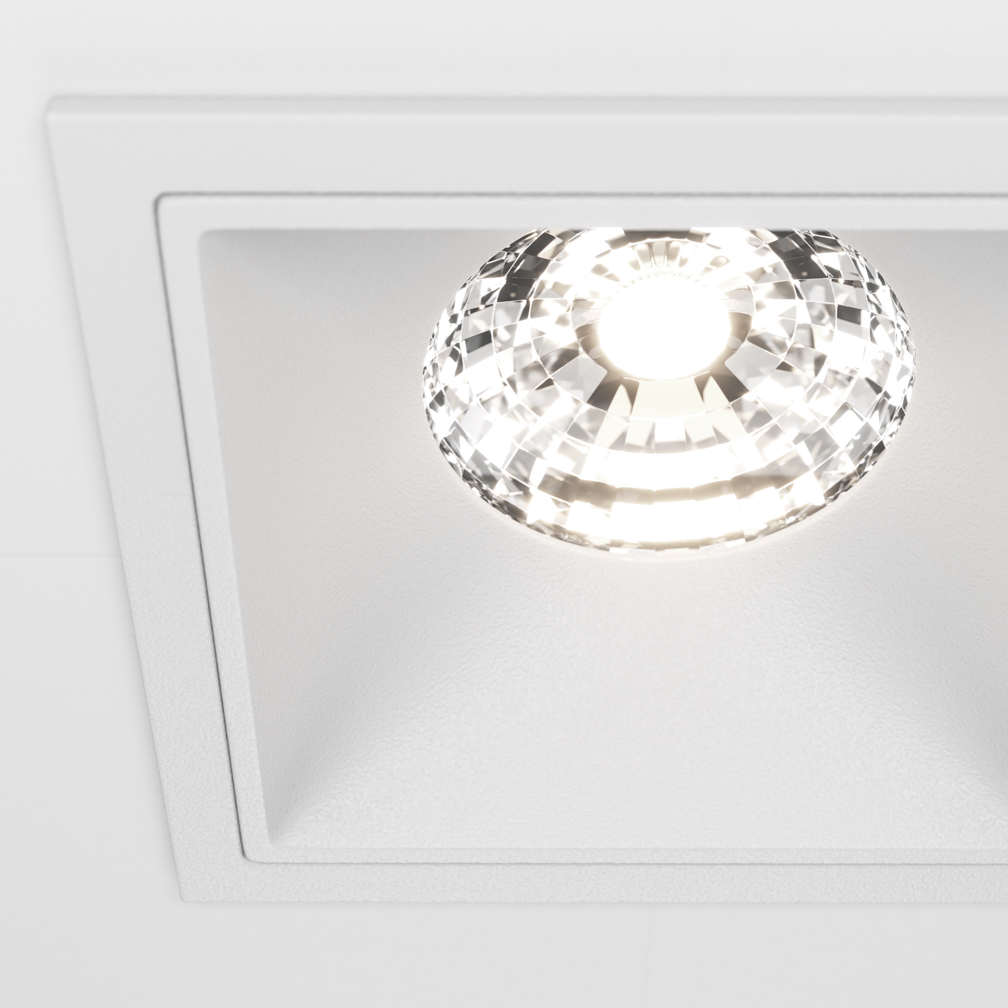 Встраиваемый светильник Maytoni ALFA LED DL043-01-15W4K-D-SQ-W, цвет белый - фото 2