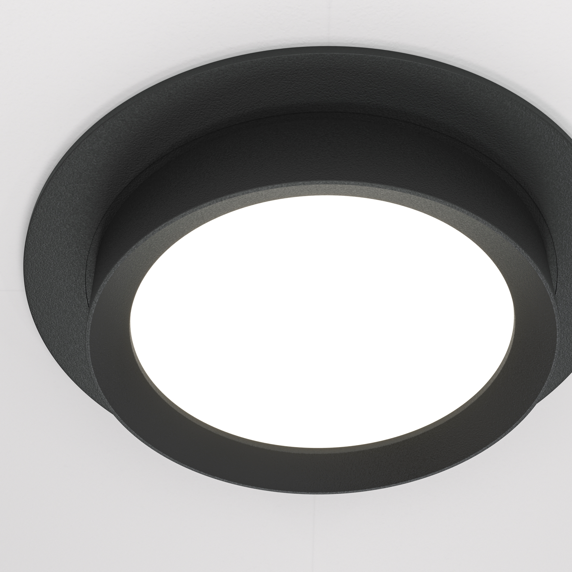 Встраиваемый светильник Maytoni HOOP DL086-GX53-RD-B, цвет черный - фото 2