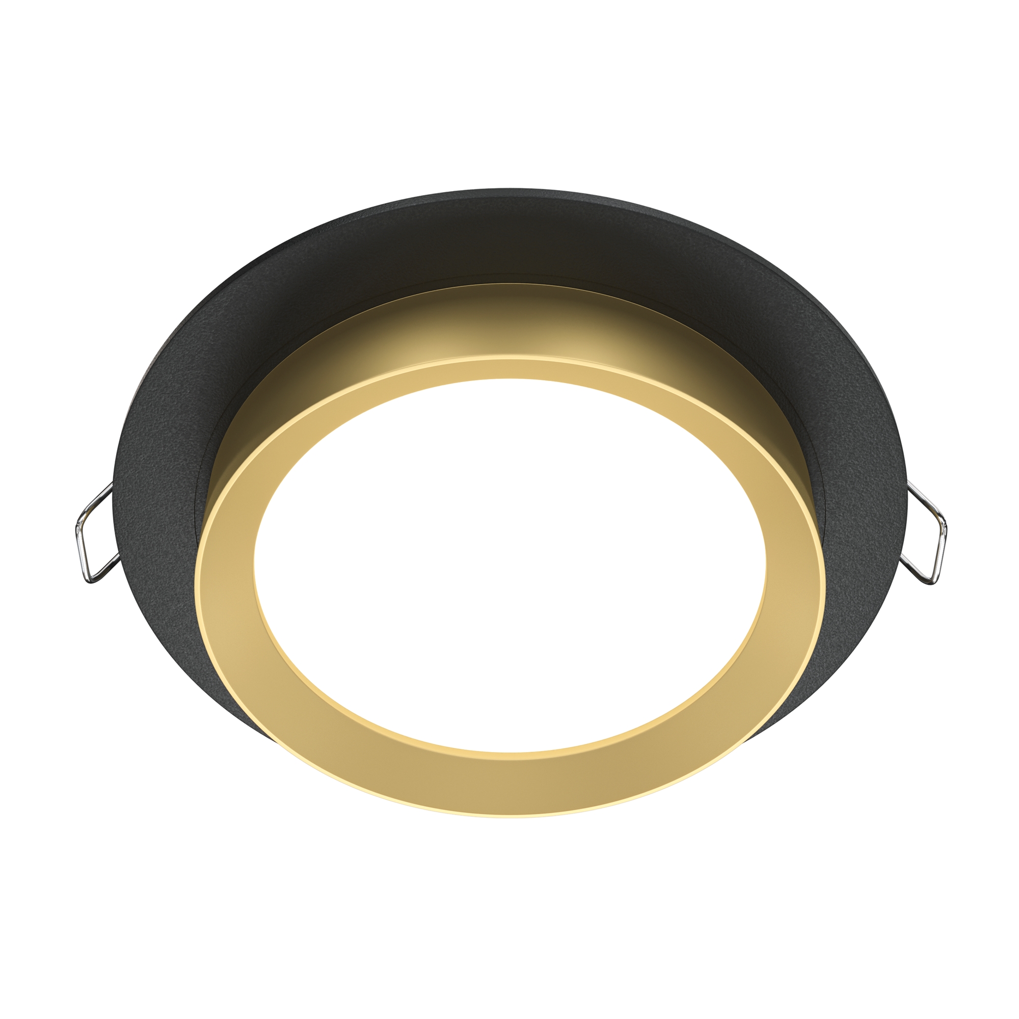 Встраиваемый светильник Maytoni HOOP DL086-GX53-RD-BG, цвет черный;золотистый - фото 1