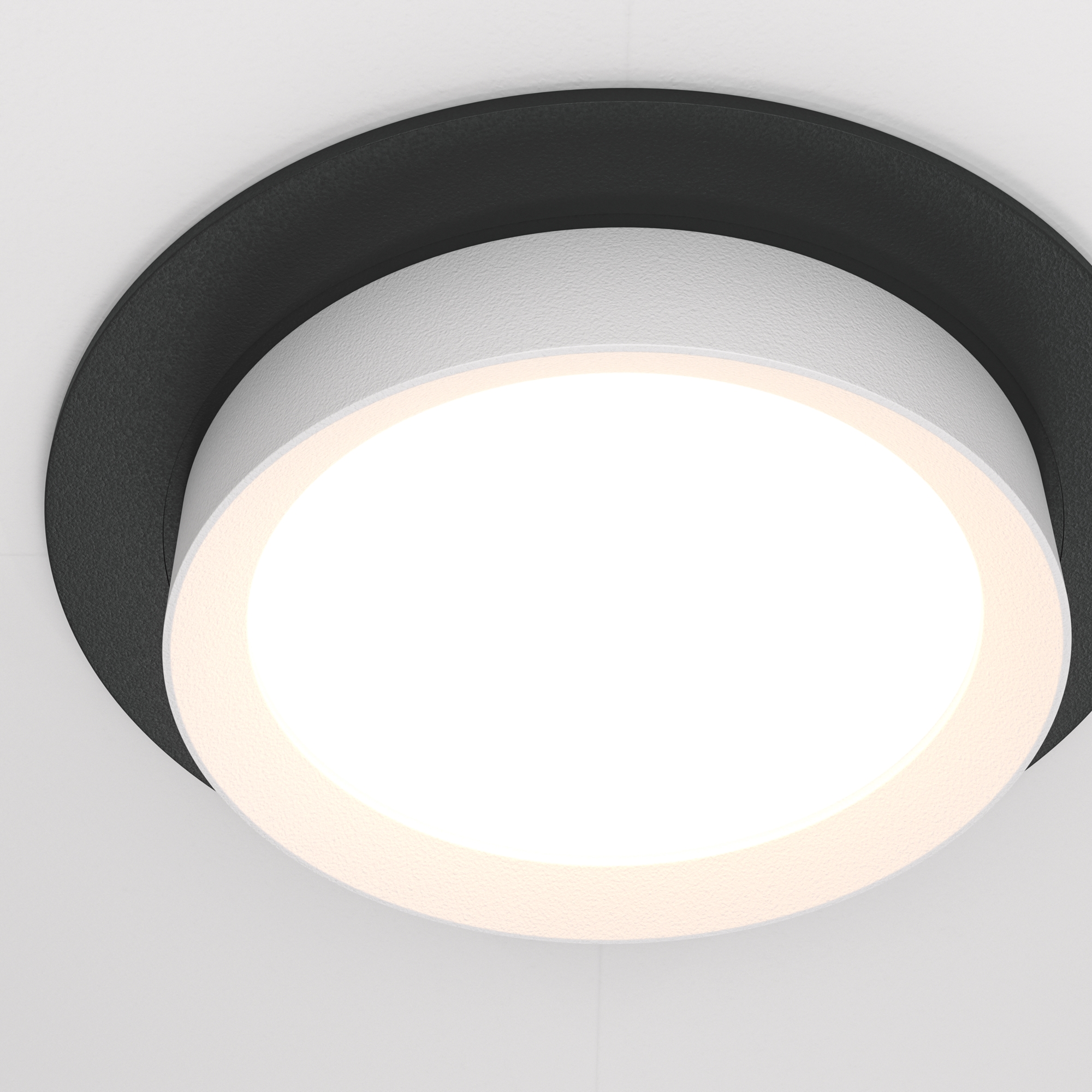 Встраиваемый светильник Maytoni HOOP DL086-GX53-RD-BW, цвет черный;белый - фото 2