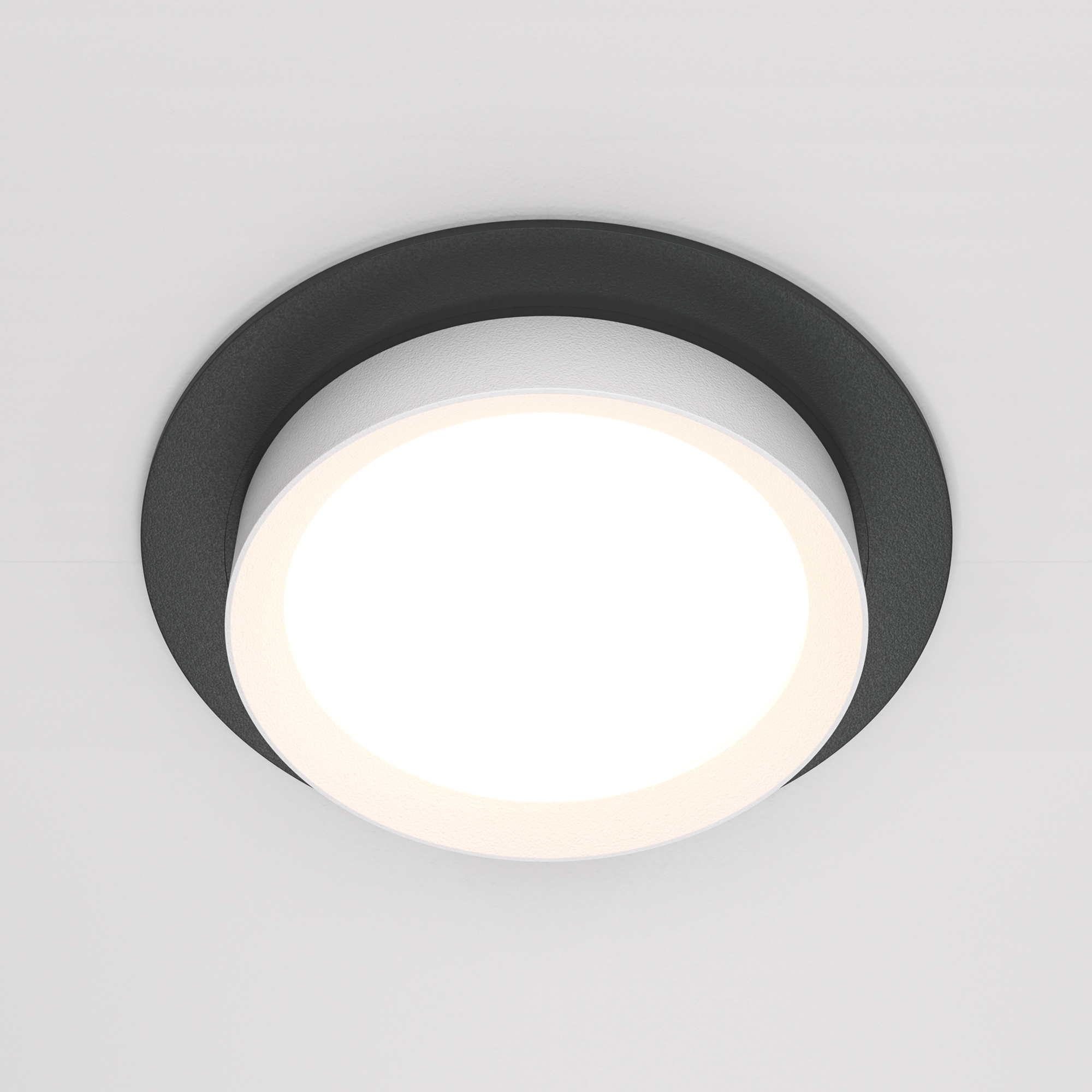 Встраиваемый светильник Maytoni HOOP DL086-GX53-RD-BW, цвет черный;белый - фото 3