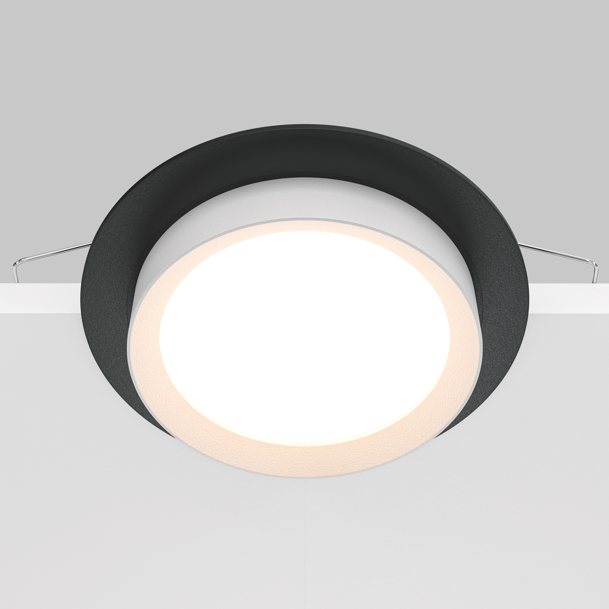 Встраиваемый светильник Maytoni HOOP DL086-GX53-RD-BW, цвет черный;белый - фото 4