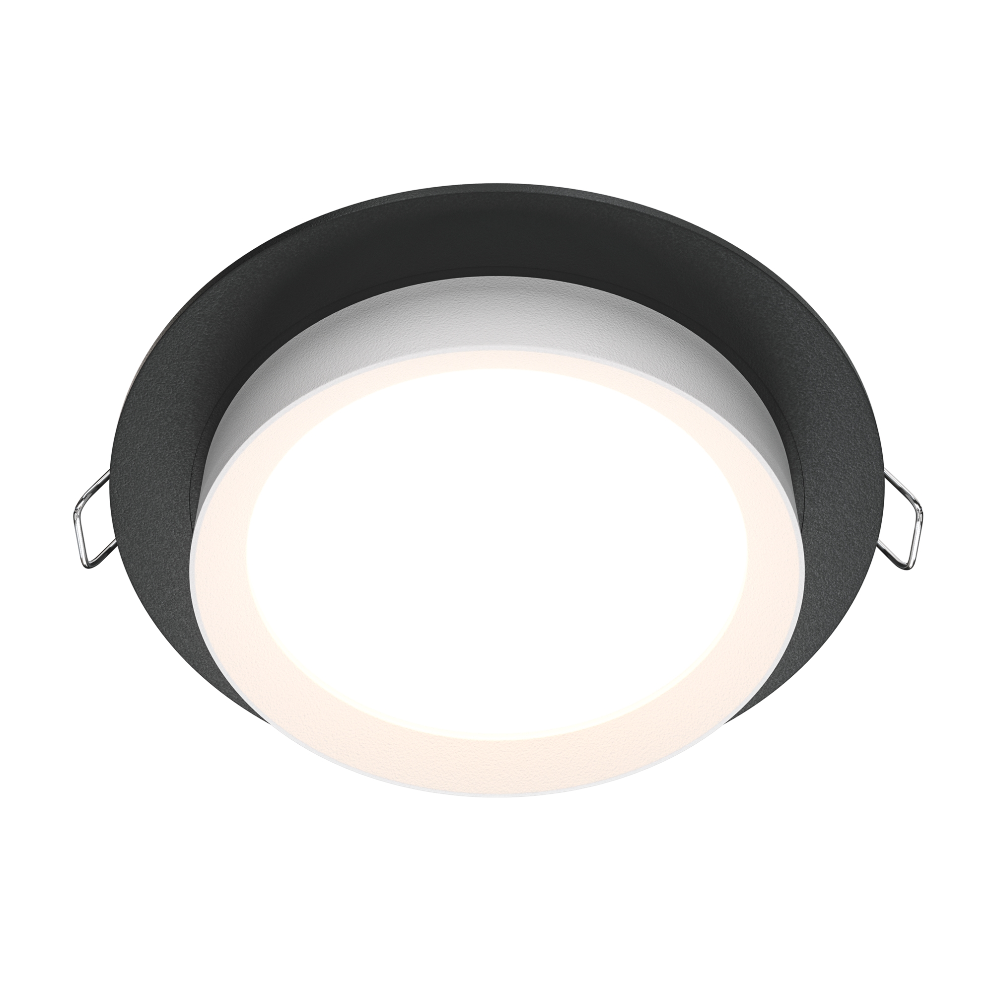 Встраиваемый светильник Maytoni HOOP DL086-GX53-RD-BW, цвет черный;белый - фото 1