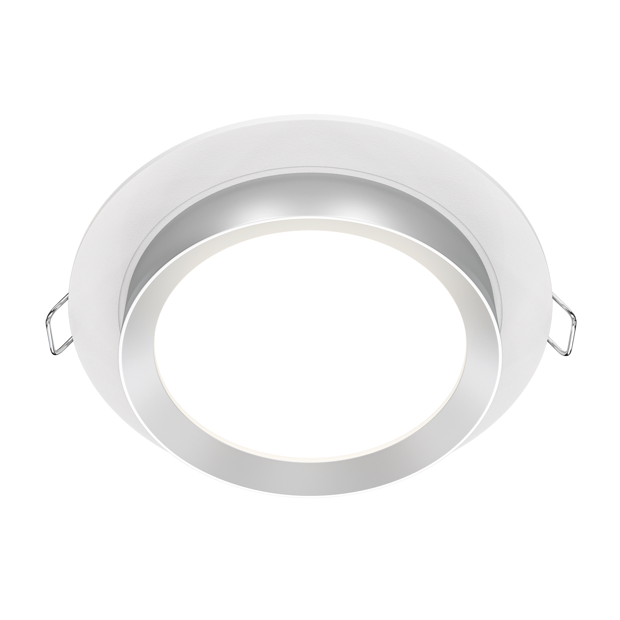 Встраиваемый светильник Maytoni HOOP DL086-GX53-RD-WS, цвет белый;серебристый - фото 1