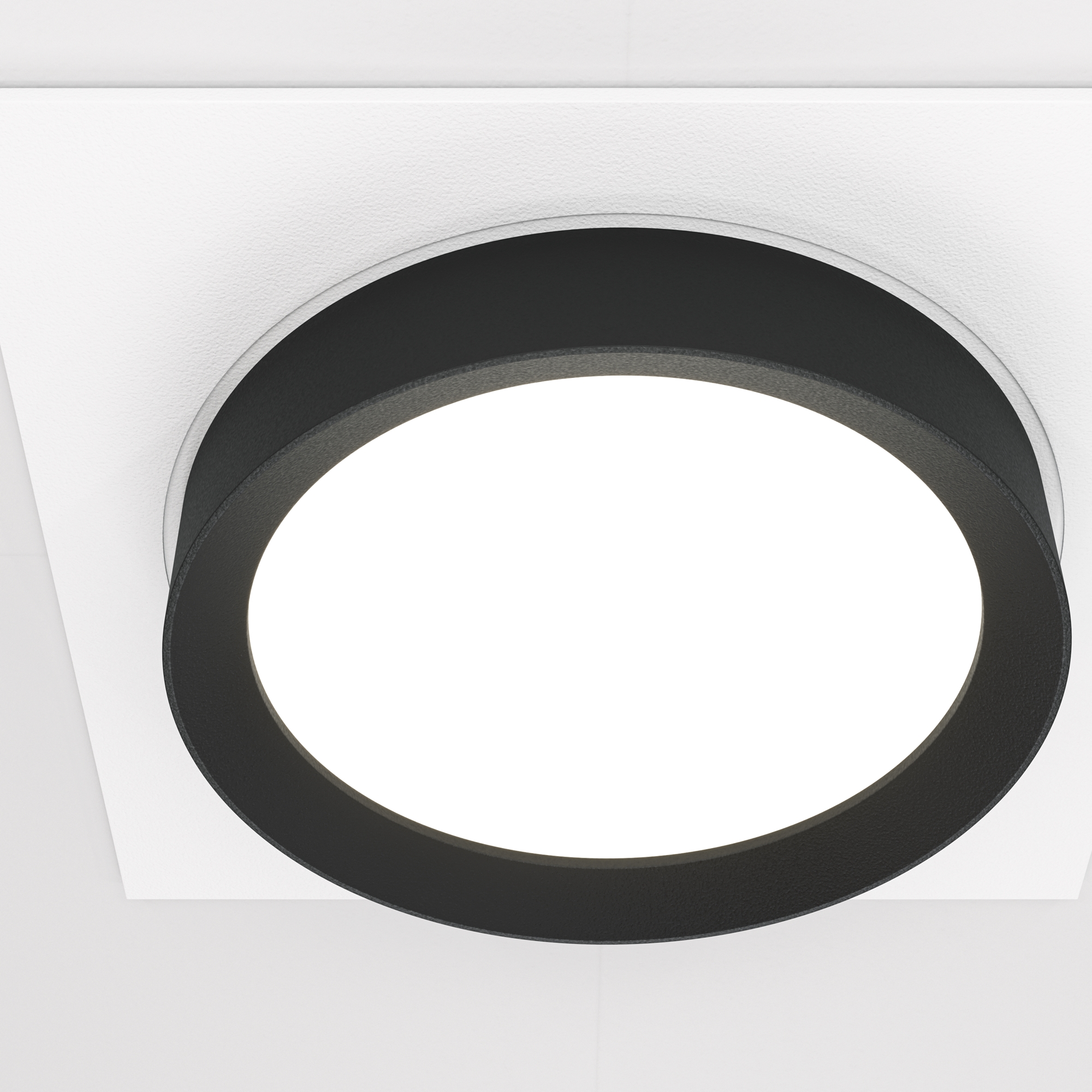 Встраиваемый светильник Maytoni HOOP DL086-GX53-SQ-WB, цвет белый;черный - фото 2