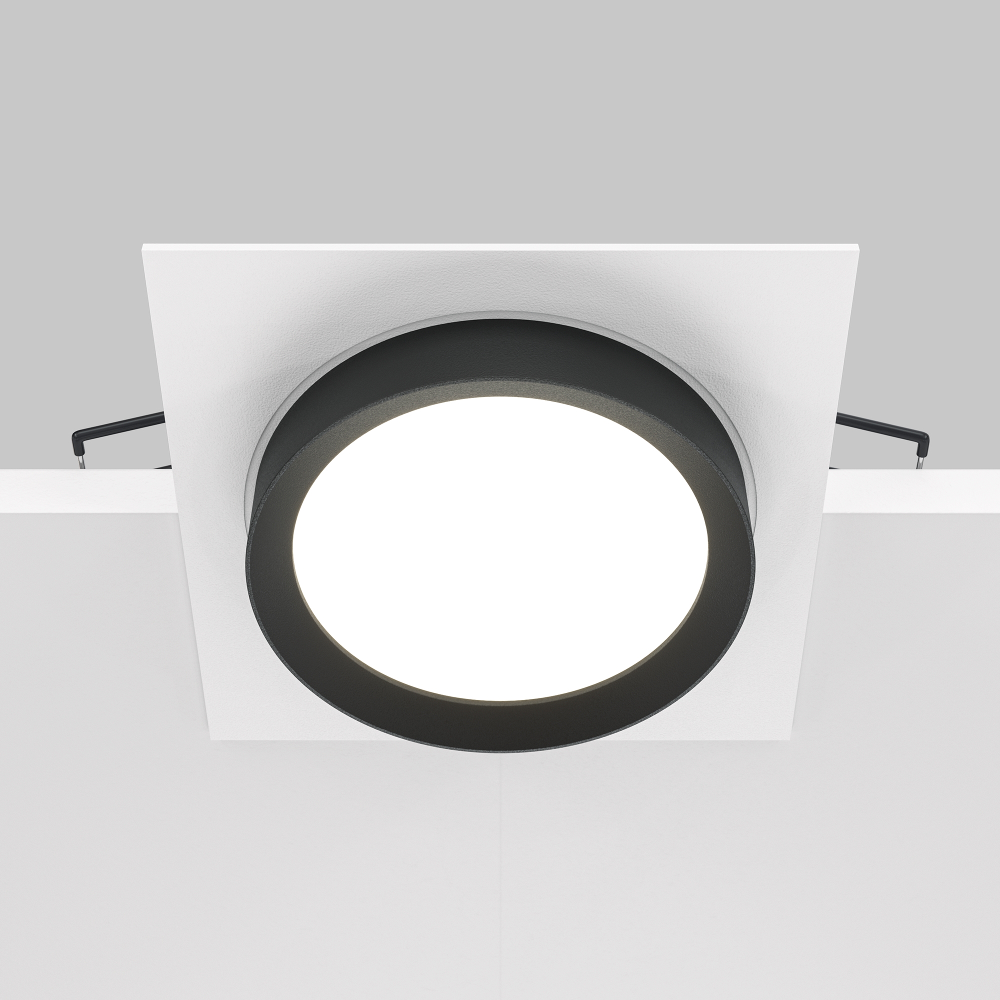 Встраиваемый светильник Maytoni HOOP DL086-GX53-SQ-WB, цвет белый;черный - фото 4