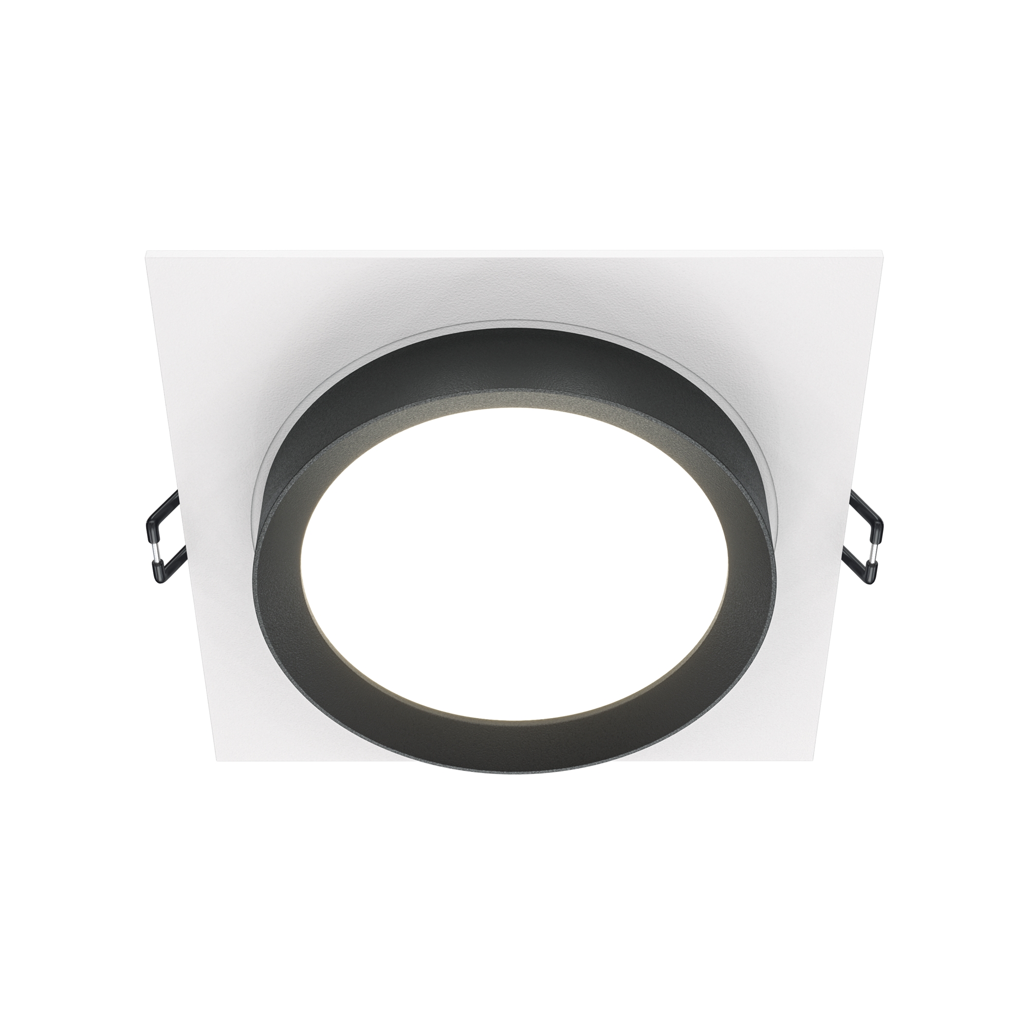 Встраиваемый светильник Maytoni HOOP DL086-GX53-SQ-WB, цвет белый;черный - фото 1