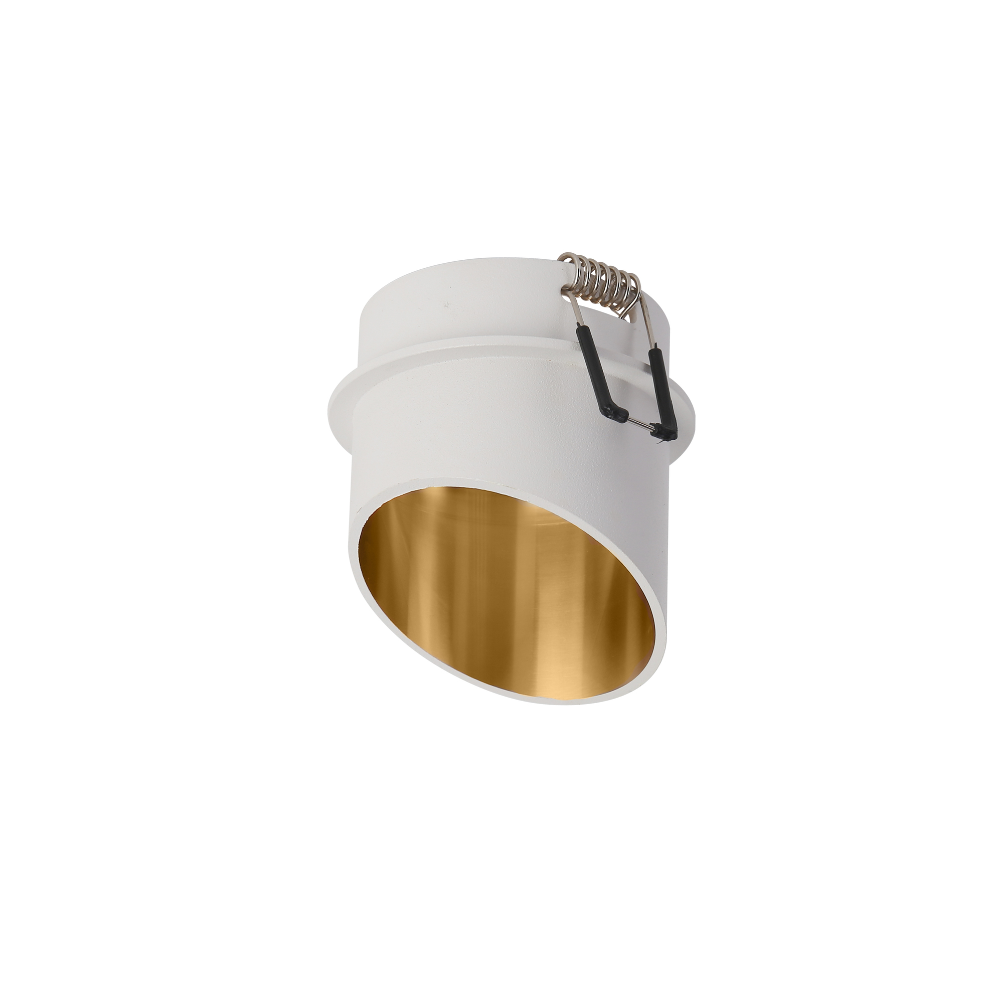 Точечный встраиваемый светильник Maytoni LIPARI DL044-01-GU10-W, цвет белый;золотистый - фото 1