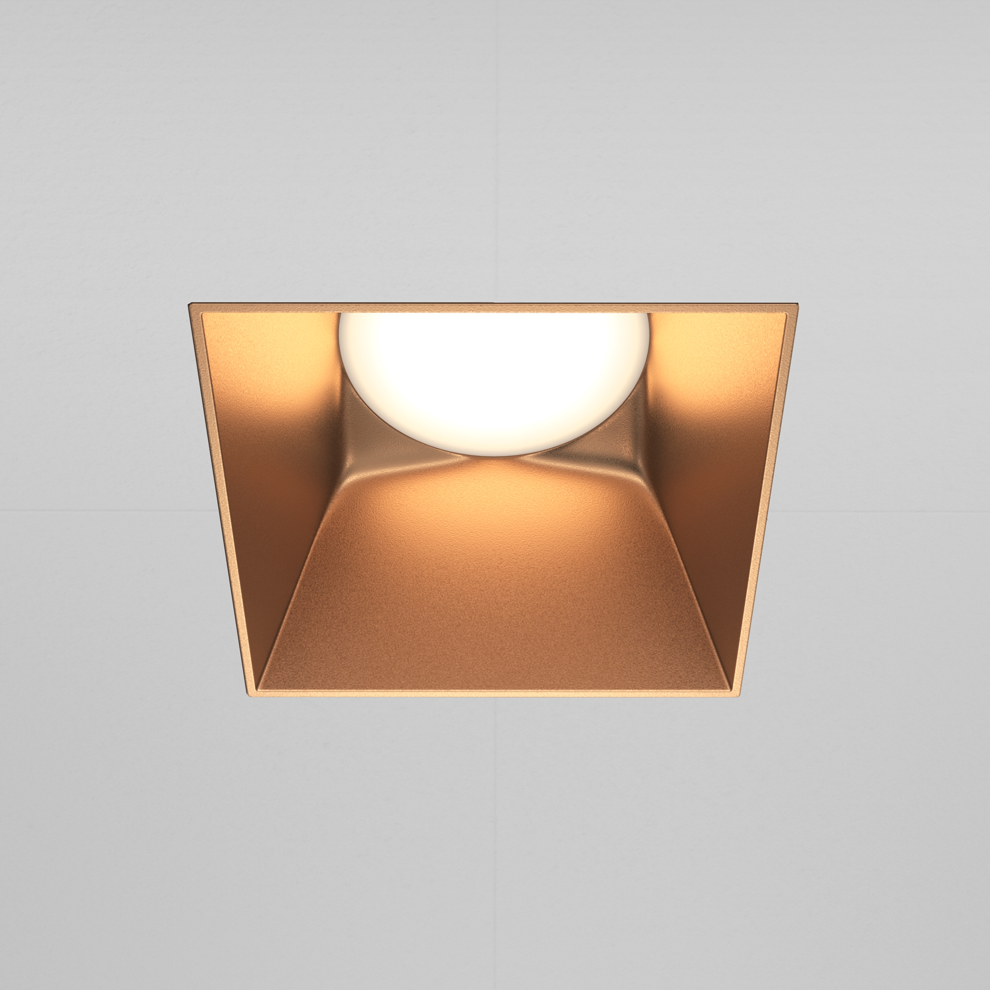 Встраиваемый светильник Maytoni SHARE DL051-01-GU10-SQ-WMG, цвет матовый;золотистый - фото 3
